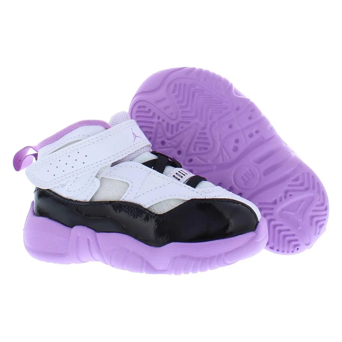 Nike Jumpman Two Trey Infant/toddler Shoes Size 4 Color: White/black/barely