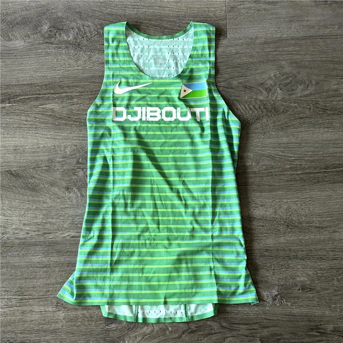 Pro Elite Djibouti Singlet Mens Green Made in Usa Track Field Size Size XS by Nike