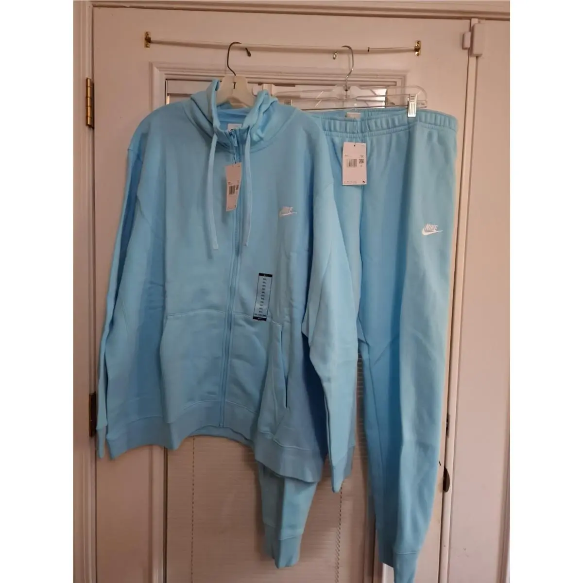 Size 3X Blue Sportswear Club Full Zip 2 Piece Joggers Set 12 by Nike