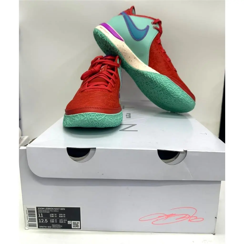 Nike shoes - Nike Zoom LeBron - Zoom LeBron - Track Red/Teal Nebula/Emerald Rise/Black 0