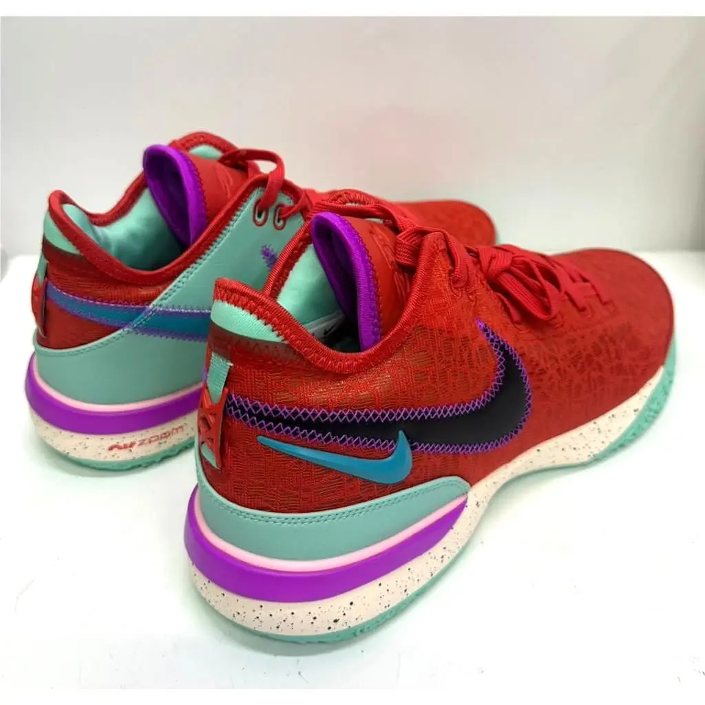 Nike shoes - Nike Zoom LeBron - Zoom LeBron - Track Red/Teal Nebula/Emerald Rise/Black 1