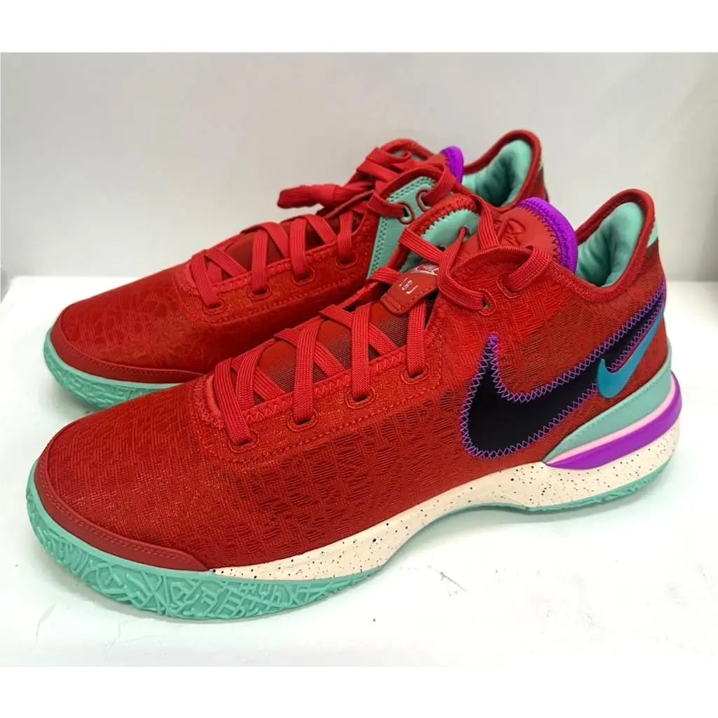 Nike shoes - Nike Zoom LeBron - Zoom LeBron - Track Red/Teal Nebula/Emerald Rise/Black 4