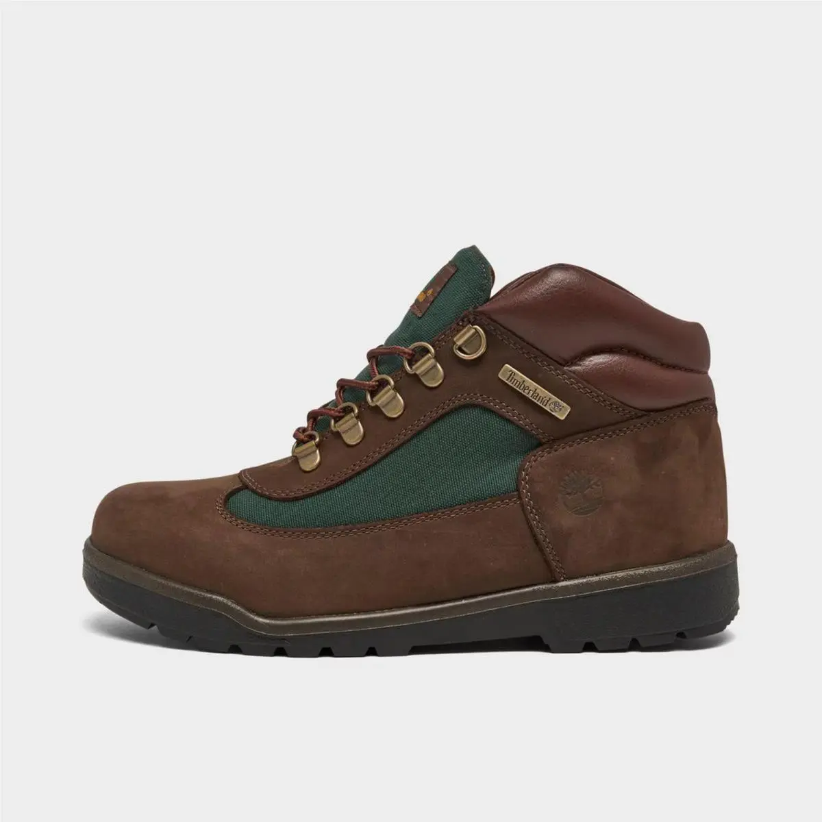 Big Kids` Timberland Field Boots Dark Brown/green 16937242 201