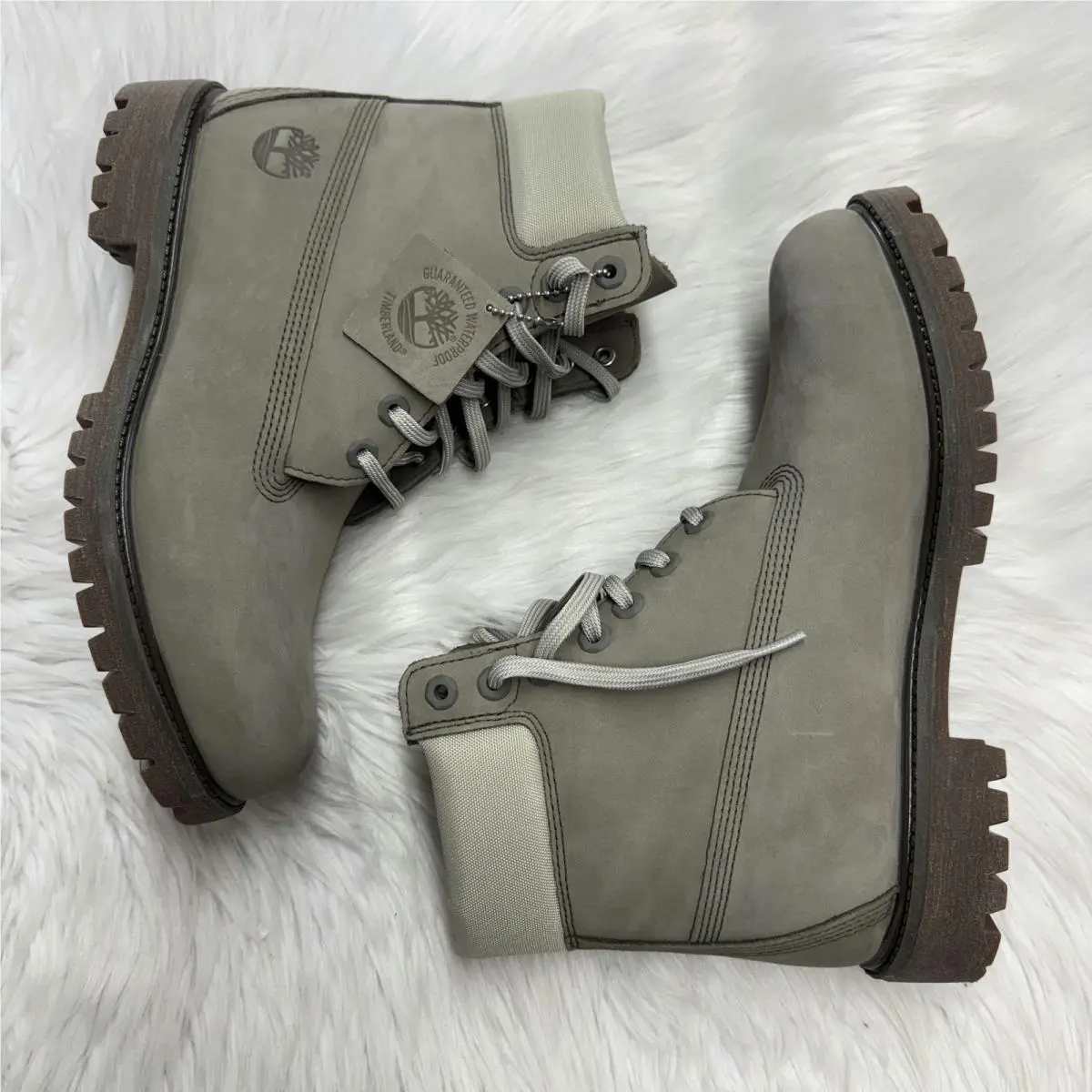 Timberland shoes - Premium 6-Inch Waterproof Grey Nubuck - TB0A2P6WA4E - Grey 4