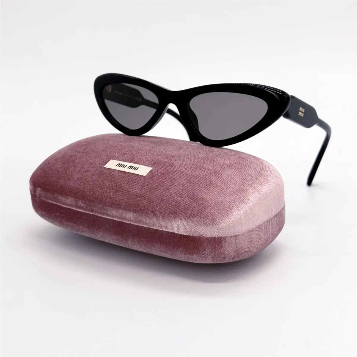 MUB11SU 16K80Q Black Cat Eye Sunglasses MU B11SU by Miu Miu