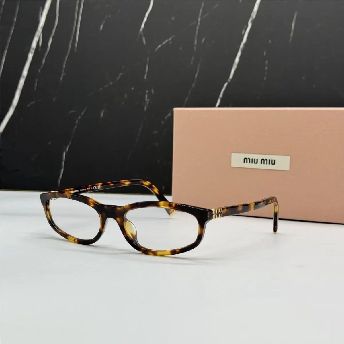 MU A06S 14L08N Havana Eyeglasses MUA06S by Miu Miu