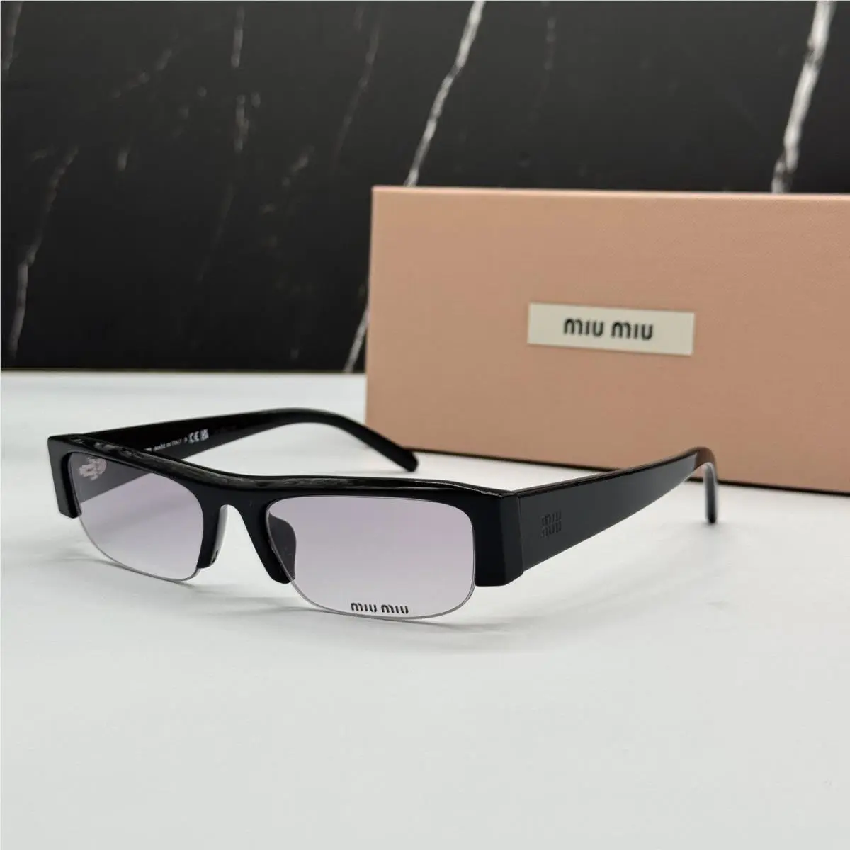 MUB07S 16K04O Sunglasses Black Women MU B07S Smu B07 by Miu Miu
