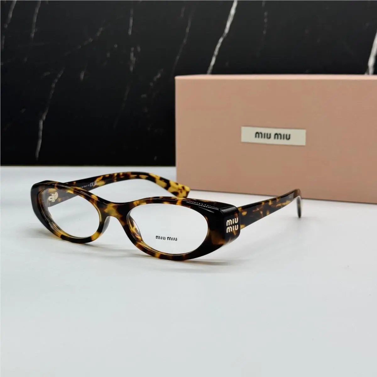 MU03ZV Havana Eyegasses MU 03ZV 14L1O1 by Miu Miu