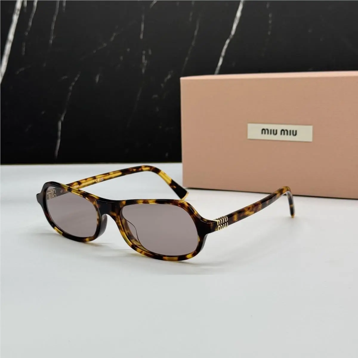 MUB10SU Havana Purple Women Sunglasses MU B10SU 14L20I by Miu Miu