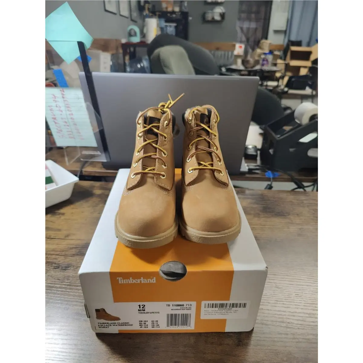 Wheat Timberland Classic Toddlers Waterproof Size 12 Boots