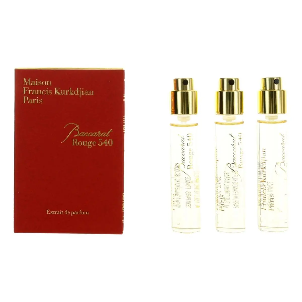 Maison Francis Kurkdjian Baccarat Rouge 540 3 x 0.37oz Extrait de Parfum Spray For Unisex