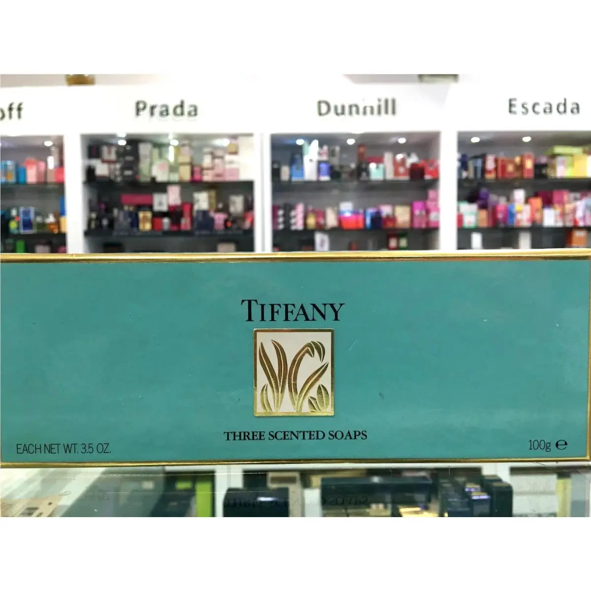 Tiffany Three Scented Soaps 3 x 100g/3.5oz Bath Soap Set Vintage