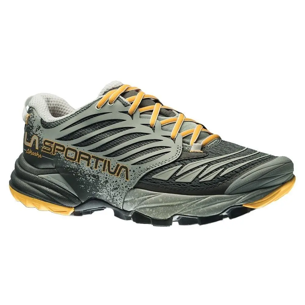 Size 8 - La Sportiva Akasha Women`s Trail Running Shoe Grey/papaya 26Z901102