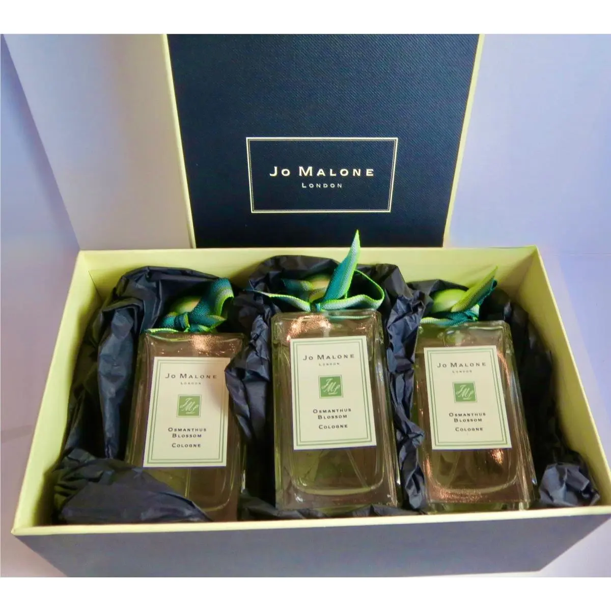 JO Malone London Osmanthus Blossom Cologne Perfume Gift Set of 3 100ml 3.4 Oz by Jo Malone