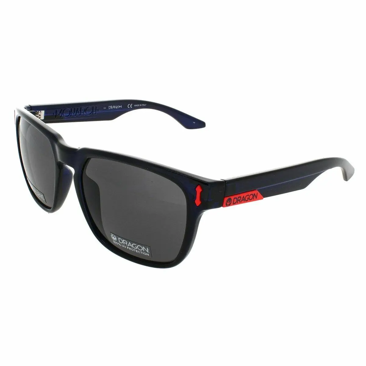 DR 513S Luma Lens MI Monarch Sunglasses Crystal Navy / Smoke by Dragon Alliance