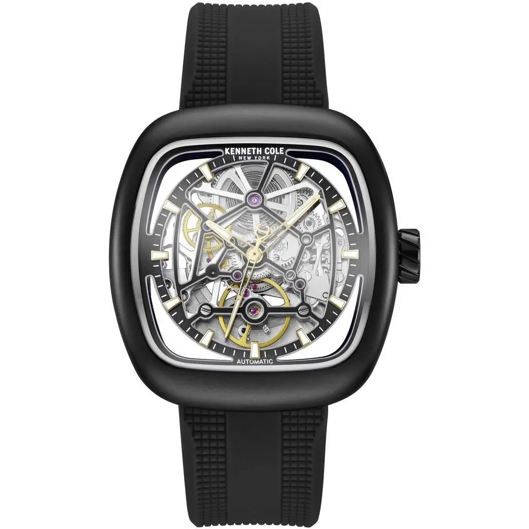 York Men`s Automatic Skeleton Quartz Watch - KCWGZ0089502 by Kenneth Cole
