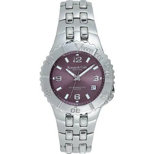 Kenneth New York Cole York Men`s Watch Bracelet KC3372 - Dial: Silver, Band: Silver