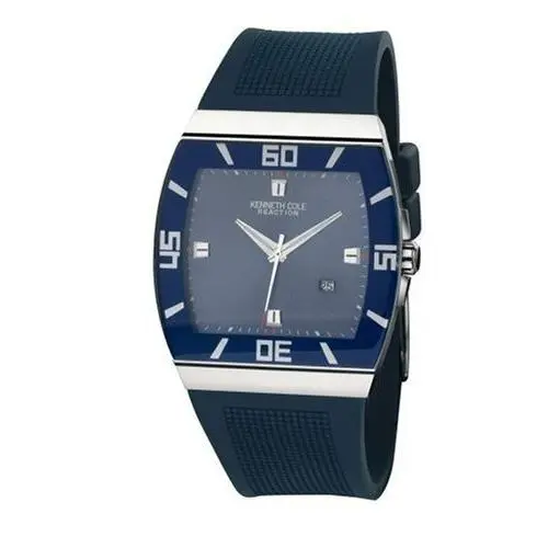 Kenneth Cole Reaction KC1404 Watch Date Japan Quartz Analog Blue Dial