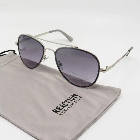 Kenneth Cole Reaction KC2837 32B Gold Navy Blue/grey Women`s Sunglasses