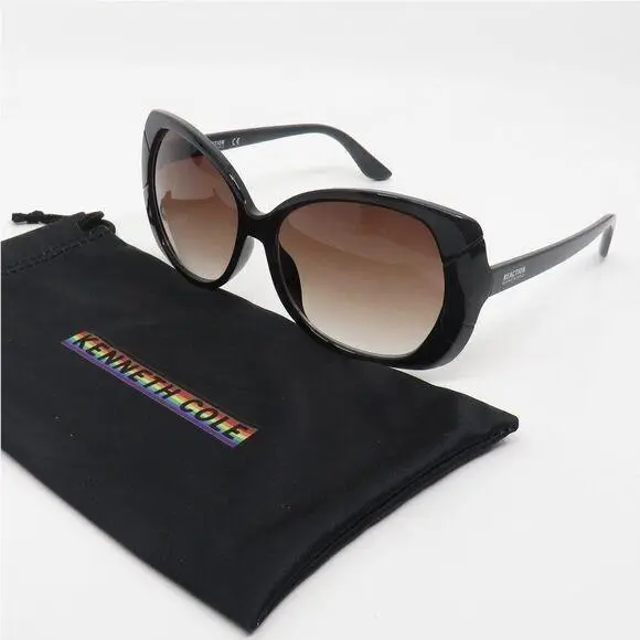 Reaction KC2841/S 01B Black/brown Gradient Sunglasses by Kenneth Cole
