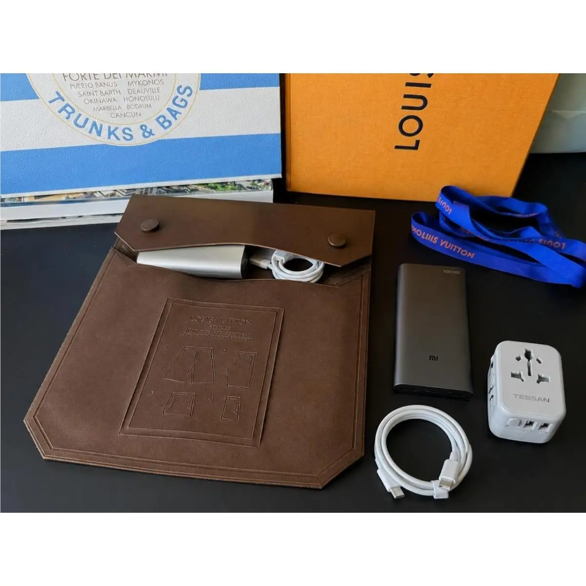 10 Brown Pvc Silicon Waterproof Travel Designer Pouch Pochete Ltd by Louis Vuitton