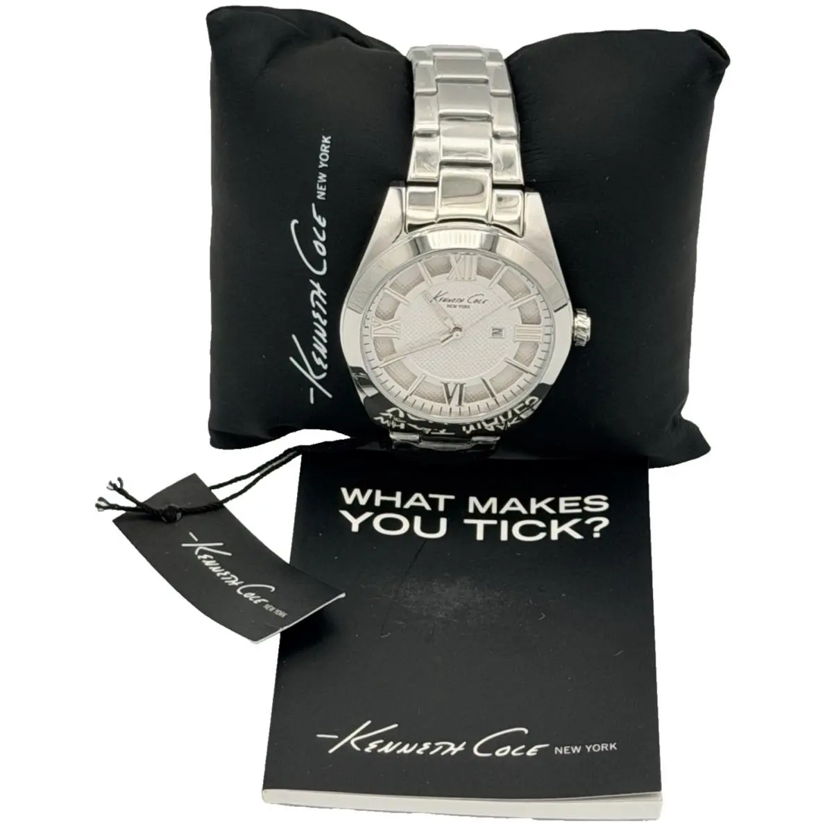York Women`s Watch Silver-tone Stainless Steel 10023856 by Kenneth Cole