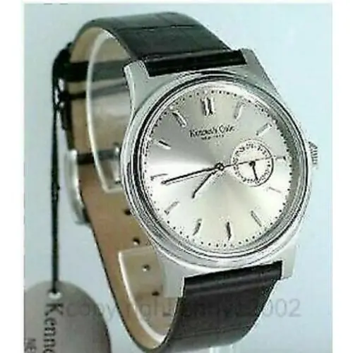 Kenneth Cole New York Leather Band Men`s Watch KC1147