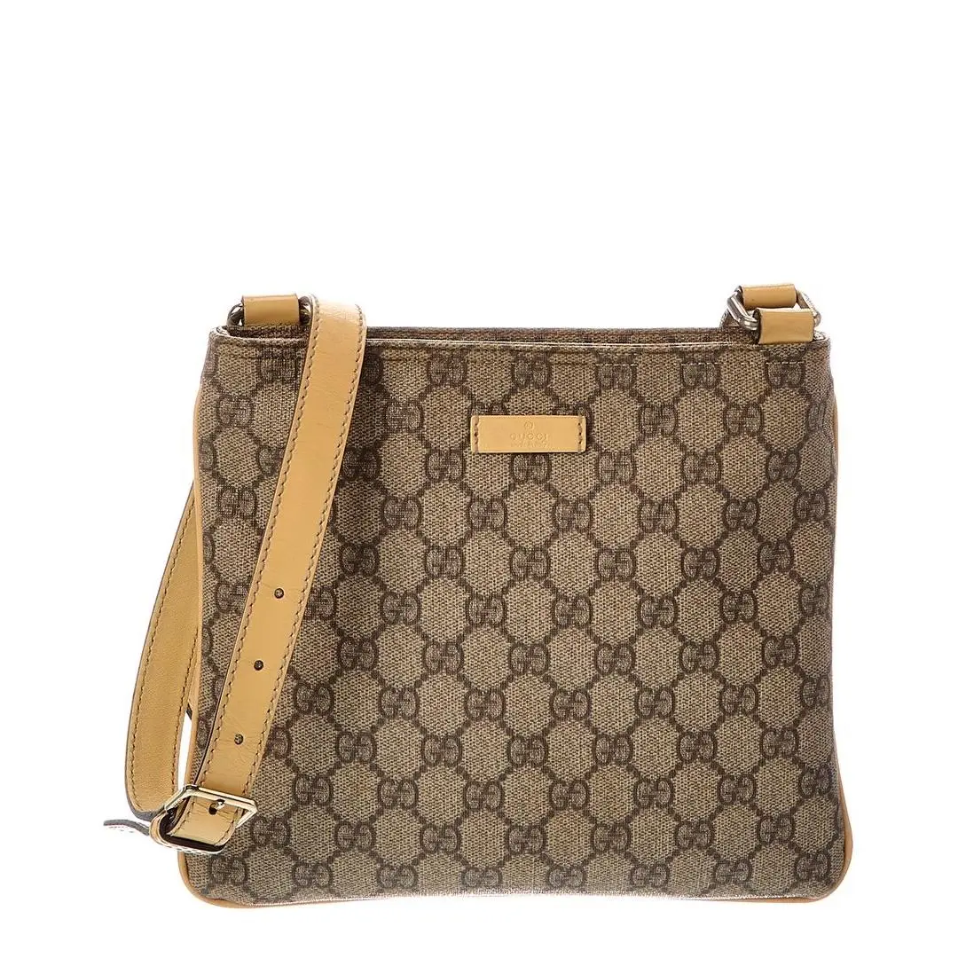 Louis Vuitton Gucci Brown Monogram Canvas Tote Pre-loved Women`s