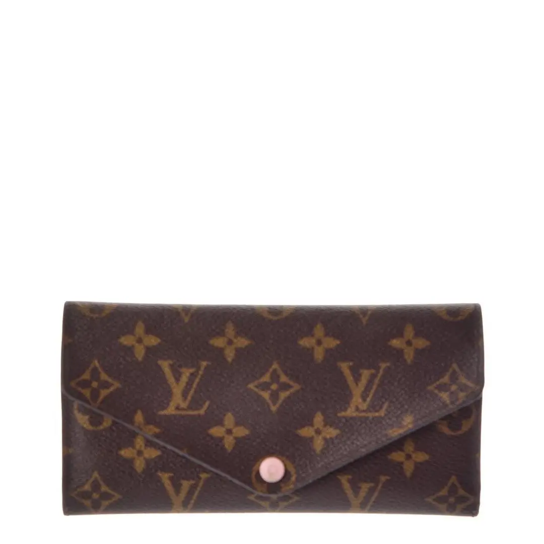 Brown Monogram Coated Canvas Portefeuille Josephine Trifold Long by Louis Vuitton