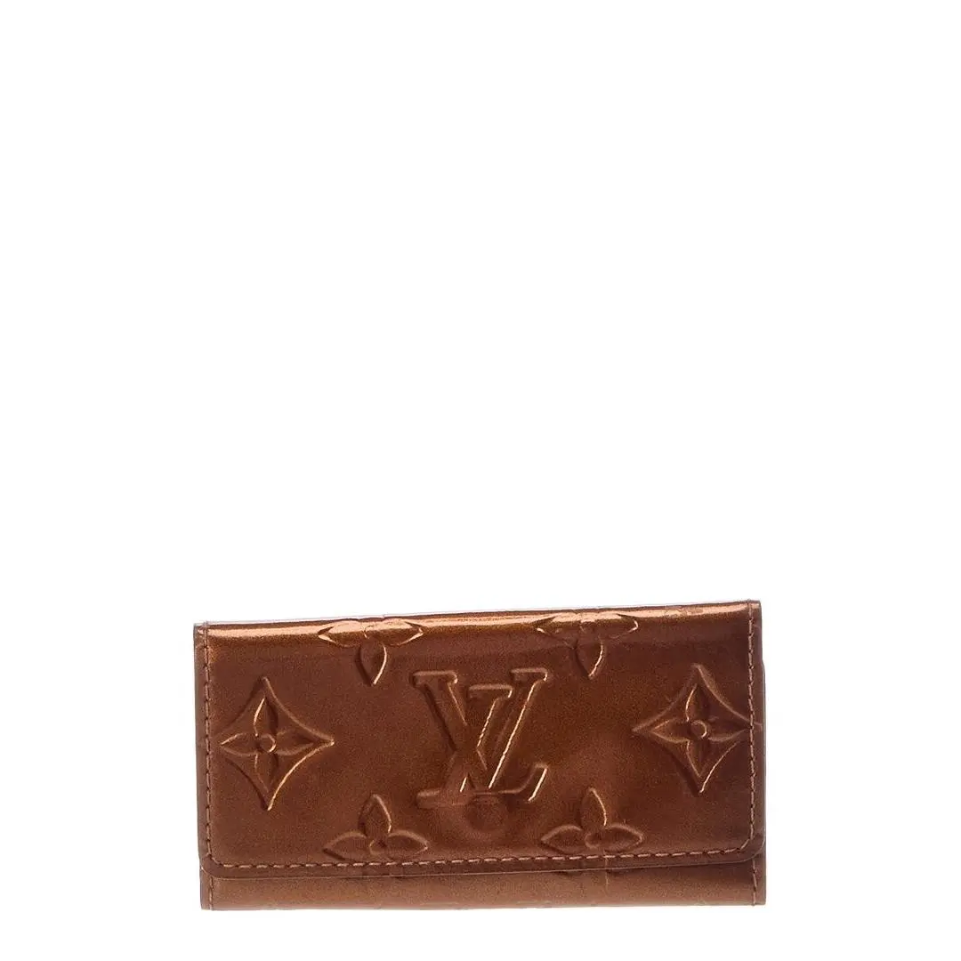 Brown Leather Lacquer Key Holder Pre-loved Women`s by Louis Vuitton