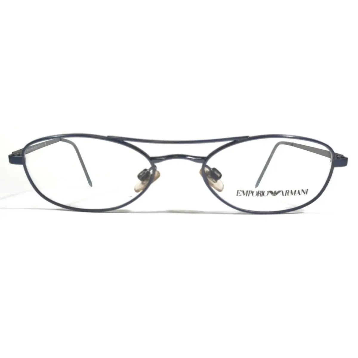 Eyeglasses Frames 143 1220 Grey Blue Round Full Rim 49-18-142 by Emporio Armani
