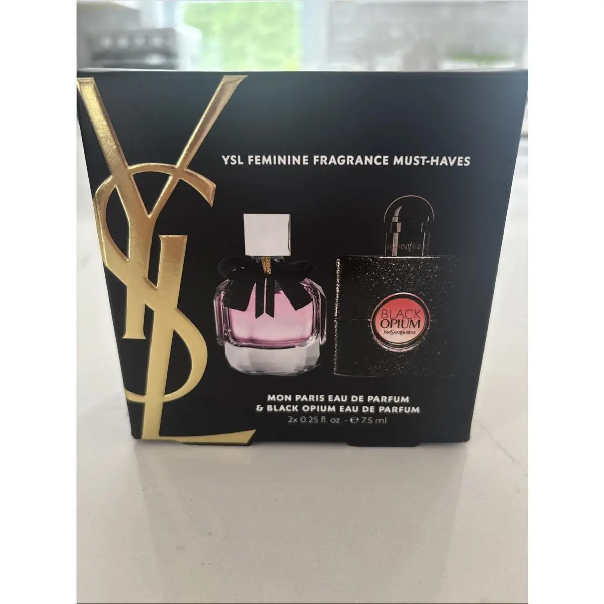 Yves Saint Laurent Ysl Mini Perfum Gift Set-ysl Mon Paris Ysl Black Opium