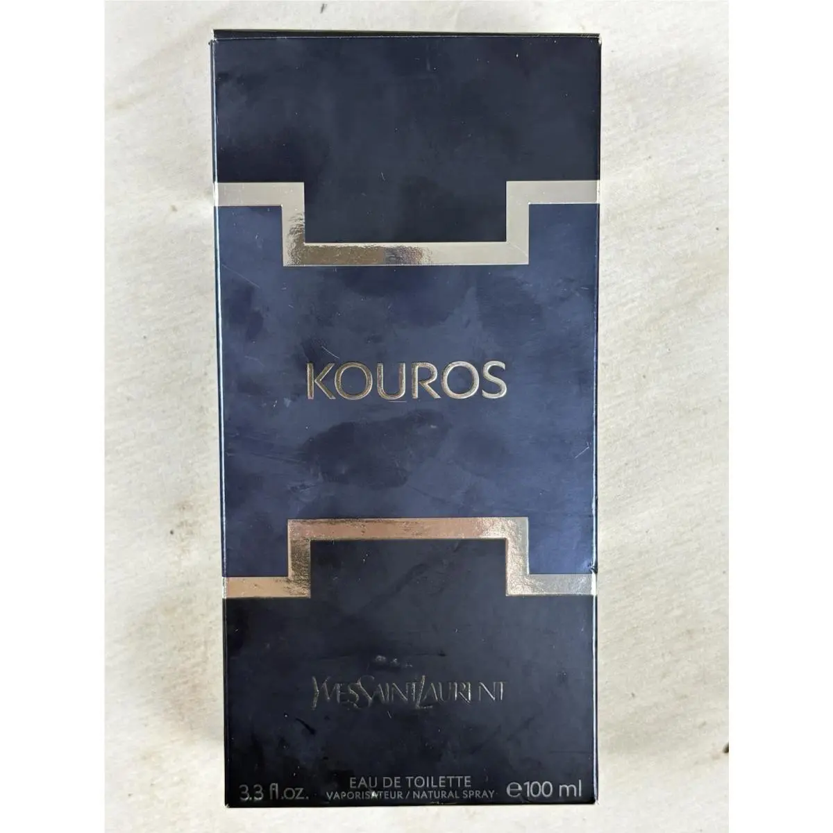 Yves Saint Laurent Ysl Kouros Eau de Toilette 3.3 oz 100ml Vintage 2015 Batch 38M101 France Box