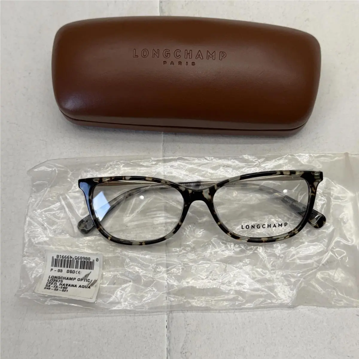 Eyeglasses Cat Eye Brown Tortoise Shell Plastic Womens 54-15-140 Case by Longchamp
