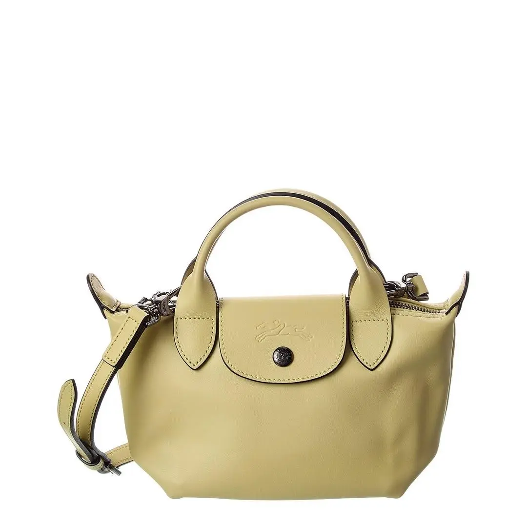 Le Pliage Xtra Leather Mini Satchel Women`s Green by Longchamp