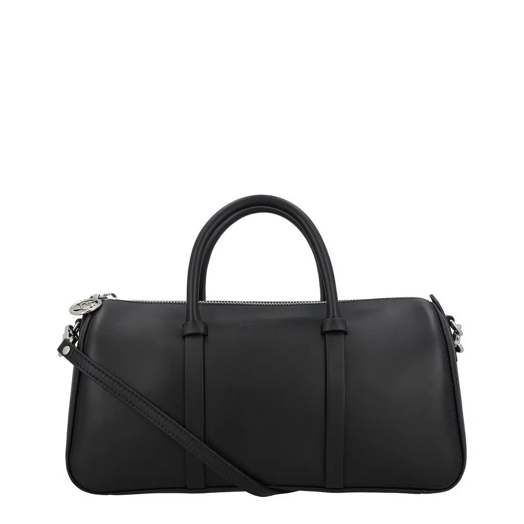 Daylong Medium Leather Handbag Women`s Black by Longchamp
