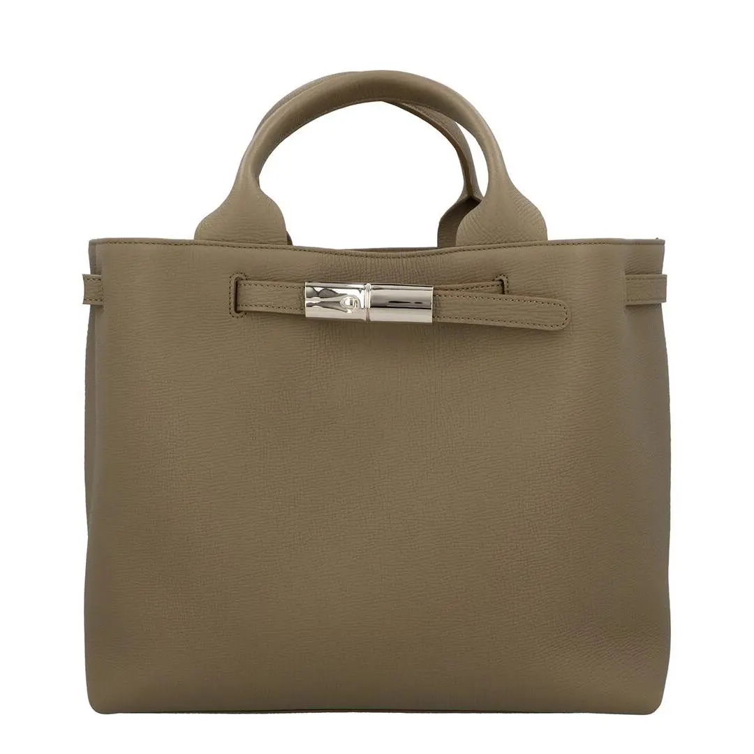 Le Smart Large Leather Handbag Women`s Green by Longchamp