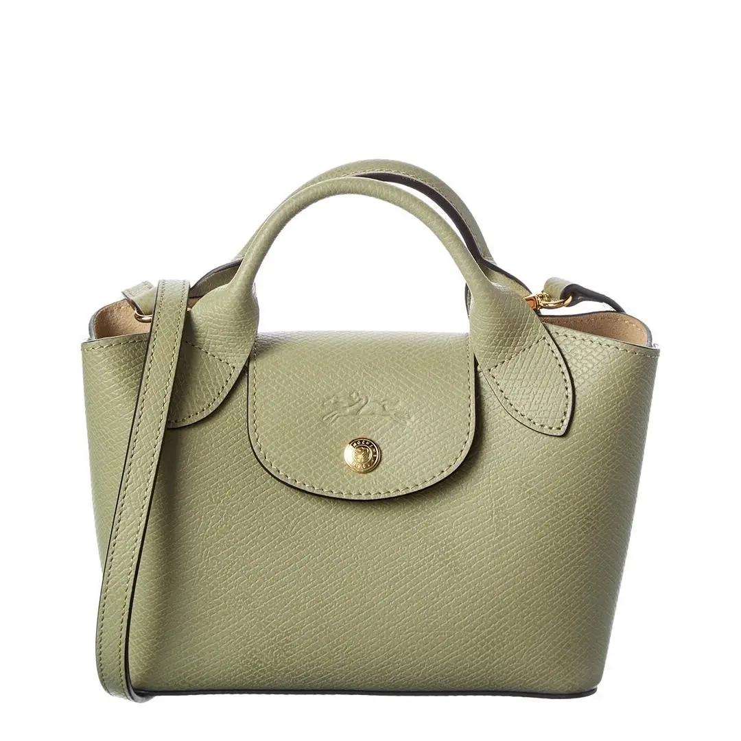 Longchamp Le Pilage Leather Tote Women`s Green
