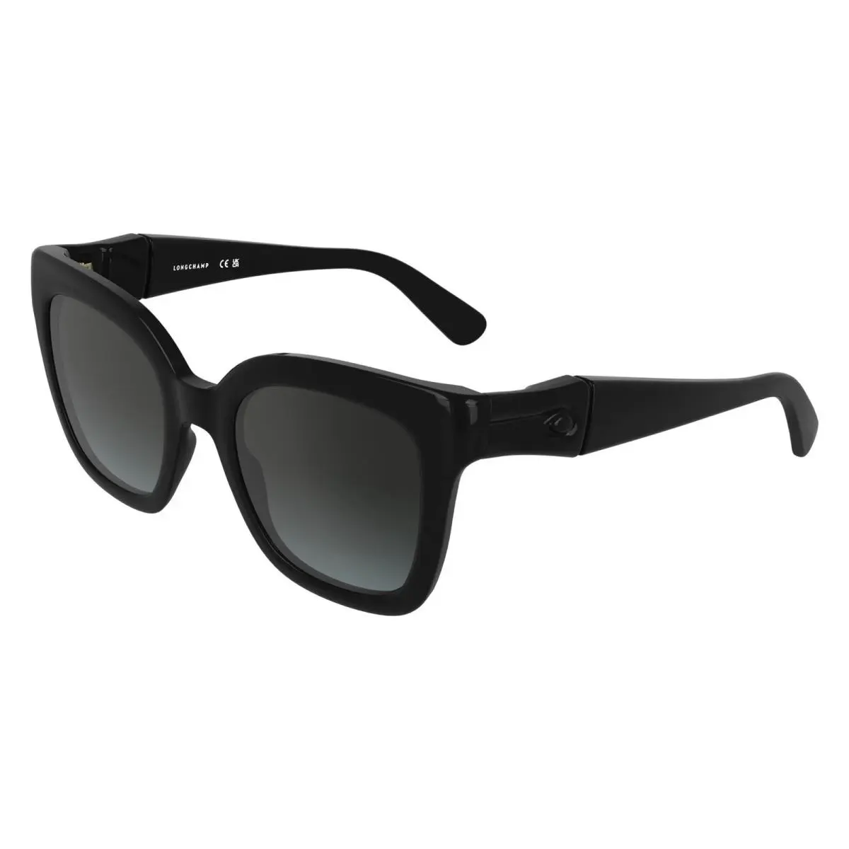 LO793S 001 Black Sunglasses with Grey Lenses by Longchamp