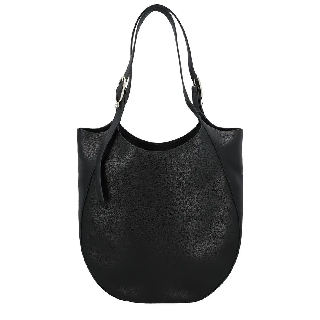 Longchamp Le Foulonne Leather Tote Women`s Black