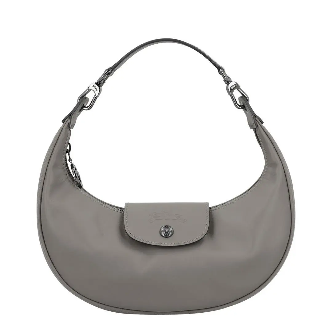 Longchamp Le Pliage Xtra Leather Shoulder Bag Women`s Grey