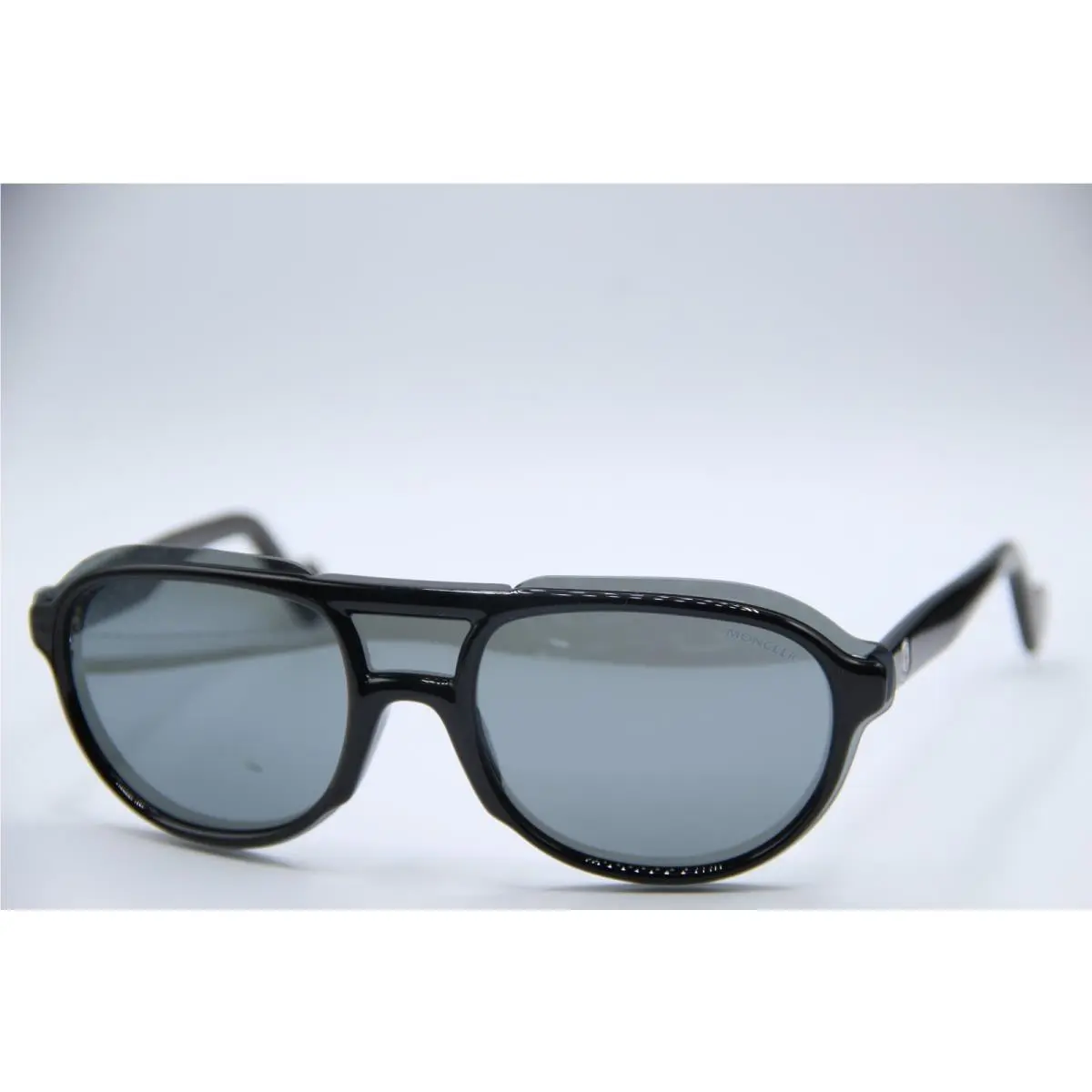 Moncler ML 0055 01C Black Mirrored Sunglasses 145-140 MM