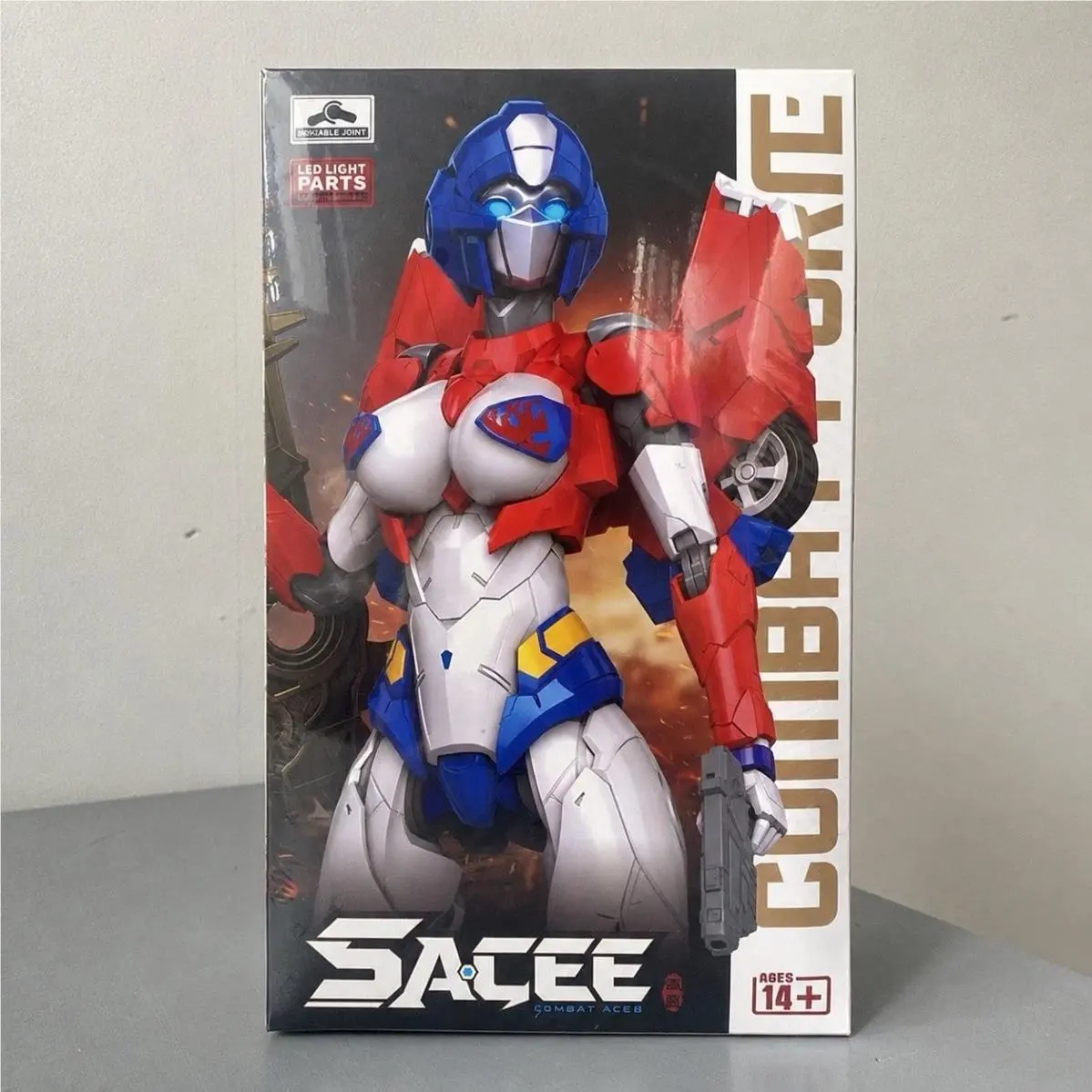 Transformers Arcee Red Blue Mecha Action Figure Model Kit Robot Collectible Toy