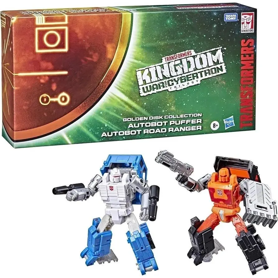 Transformers Kingdom War For Cybertron Puffer Road Ranger Golden Disk