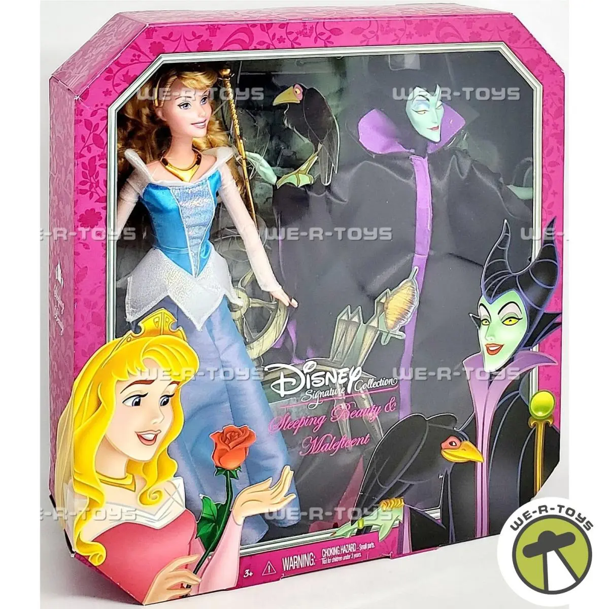 Disney Signature Collection Sleeping Beauty Maleficent Doll Set Mattel BDJ35
