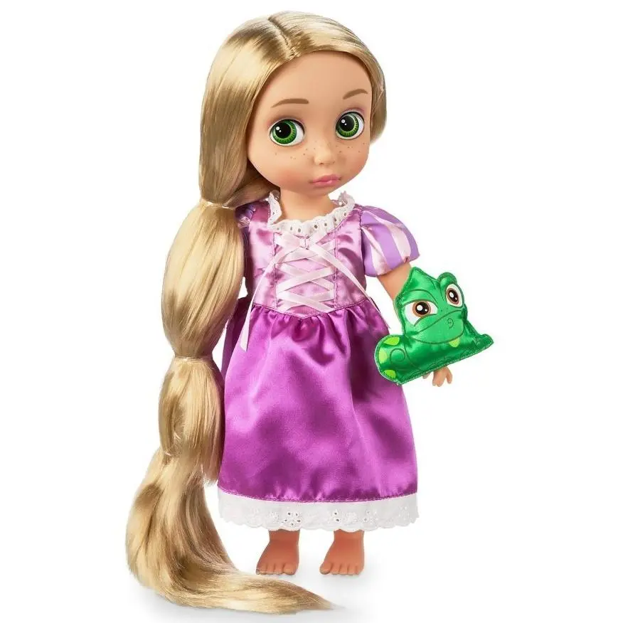 Disney Animators Collection Rapunzel 16 Doll W/mini Gecko Plush