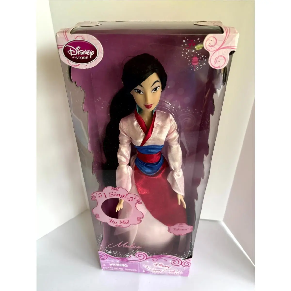 Disney Store Mulan Singing Doll Sings Disney Princess Reflection Tea Ceremony