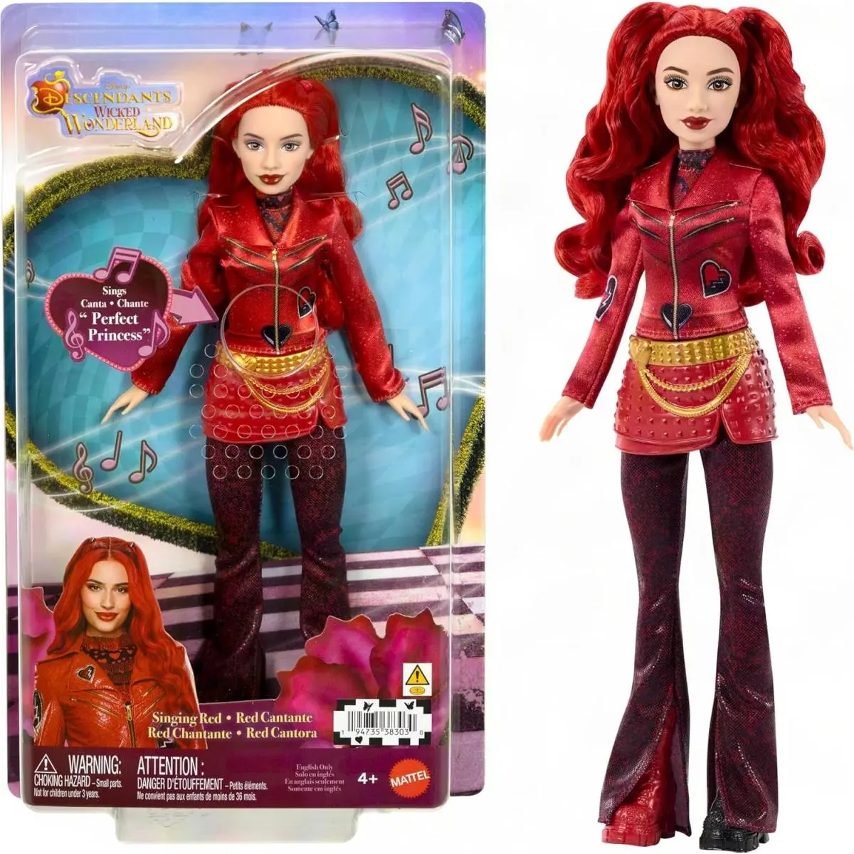 Disney Descendants Wicked Wonderland Singing Red Doll Sings “perfect Princess”