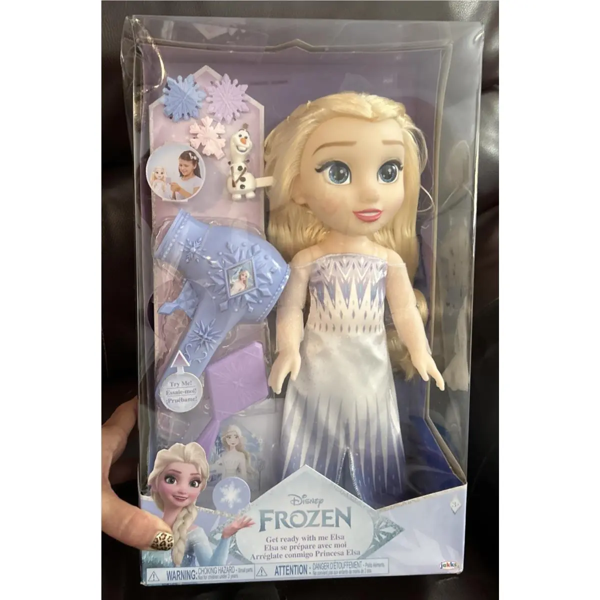 Disney Princess Frozen Get Ready with Me Large Doll and Hair Play Set Elsa