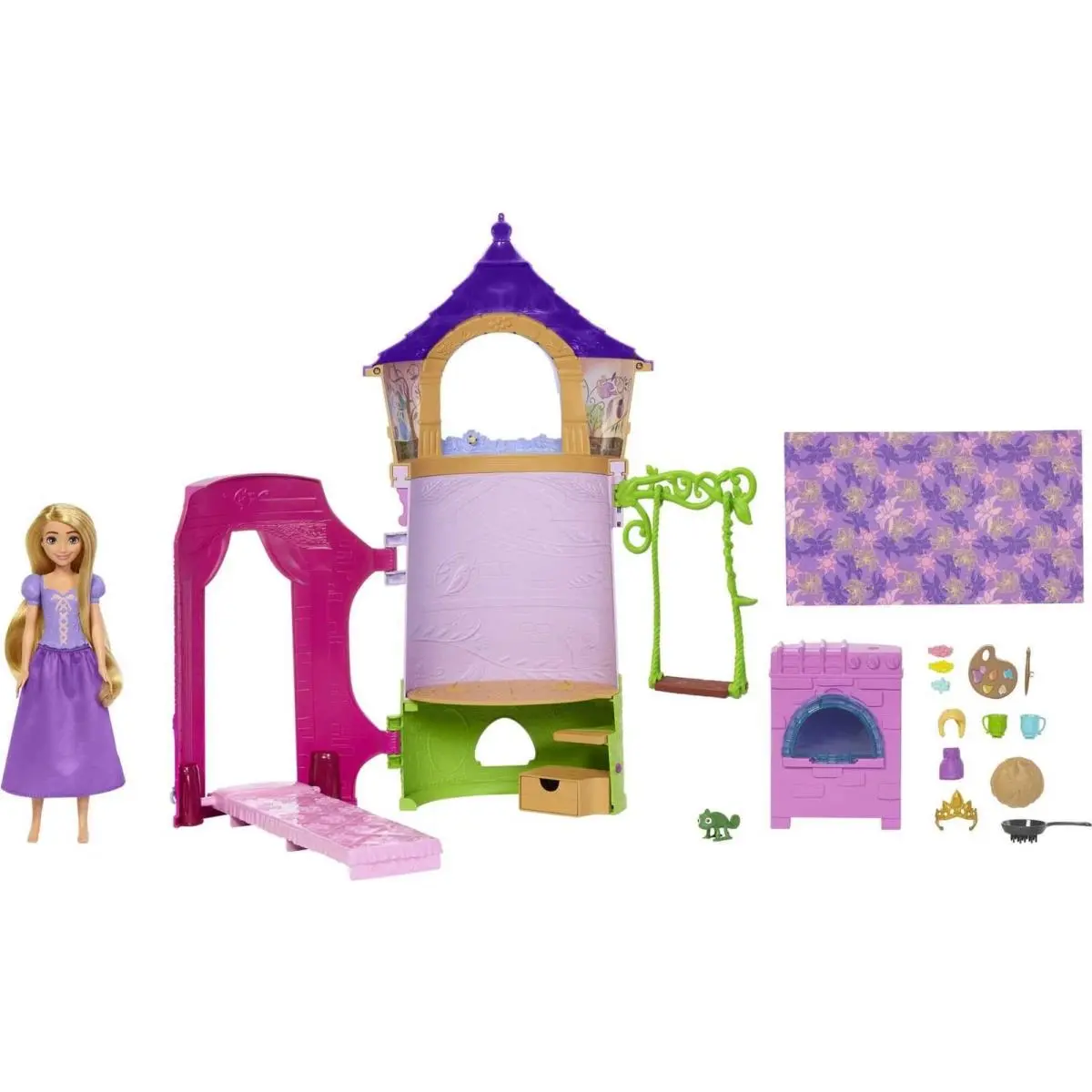 Mattel Princess Rapunzel Tower Doll House Playset Rapunzel Fashion Doll